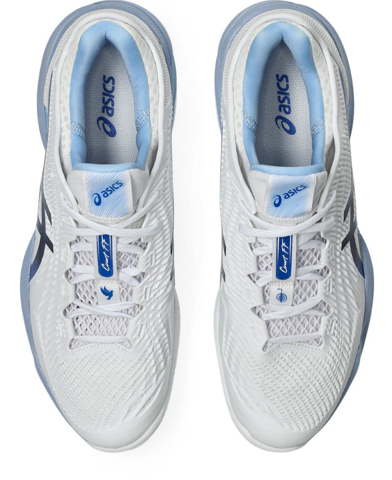 Asics Court FF 3 Novak Clay - white/tuna blue 