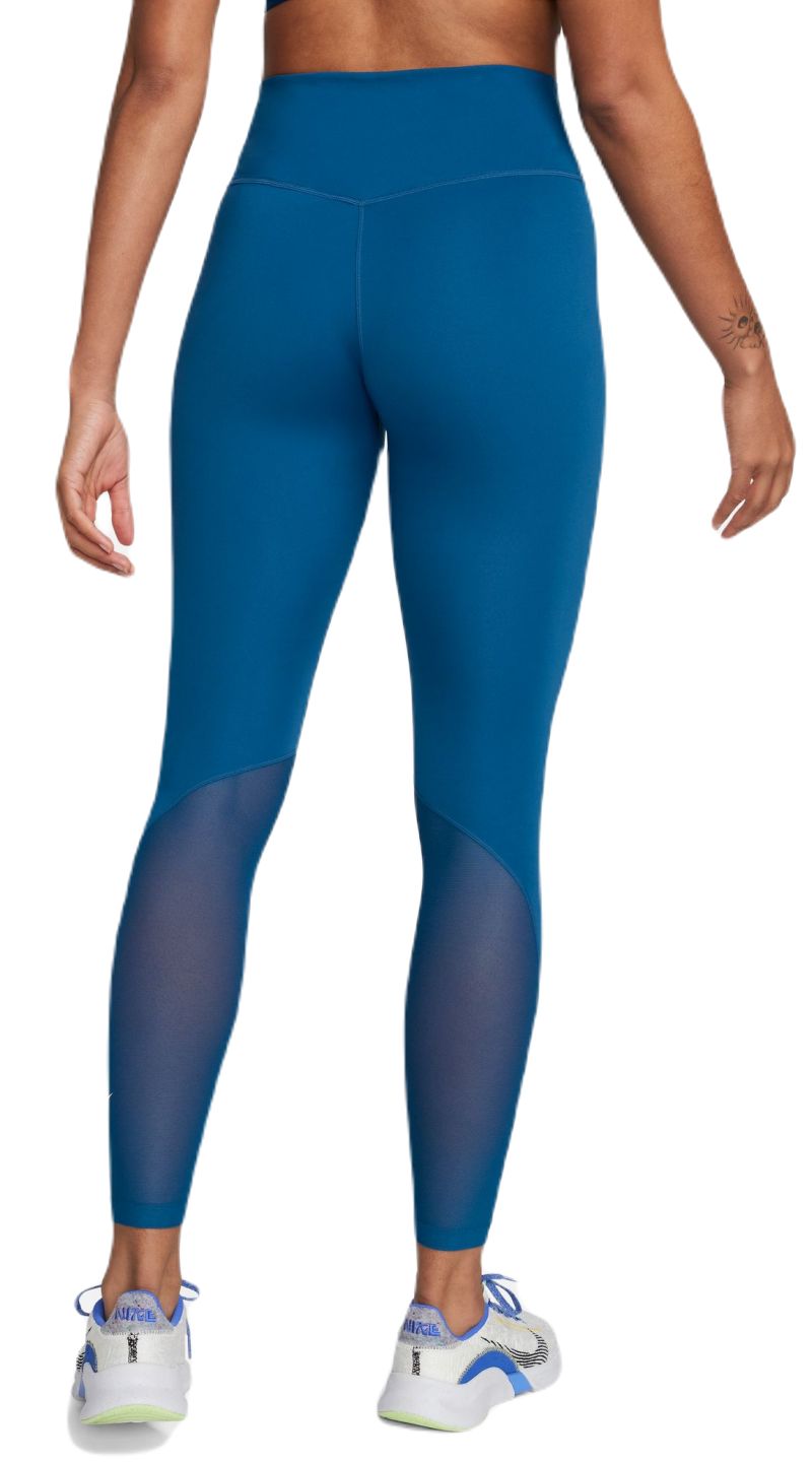 Nike One Dri-Fit Mid-Rise 7/8 Tight Leggings - court blue/white