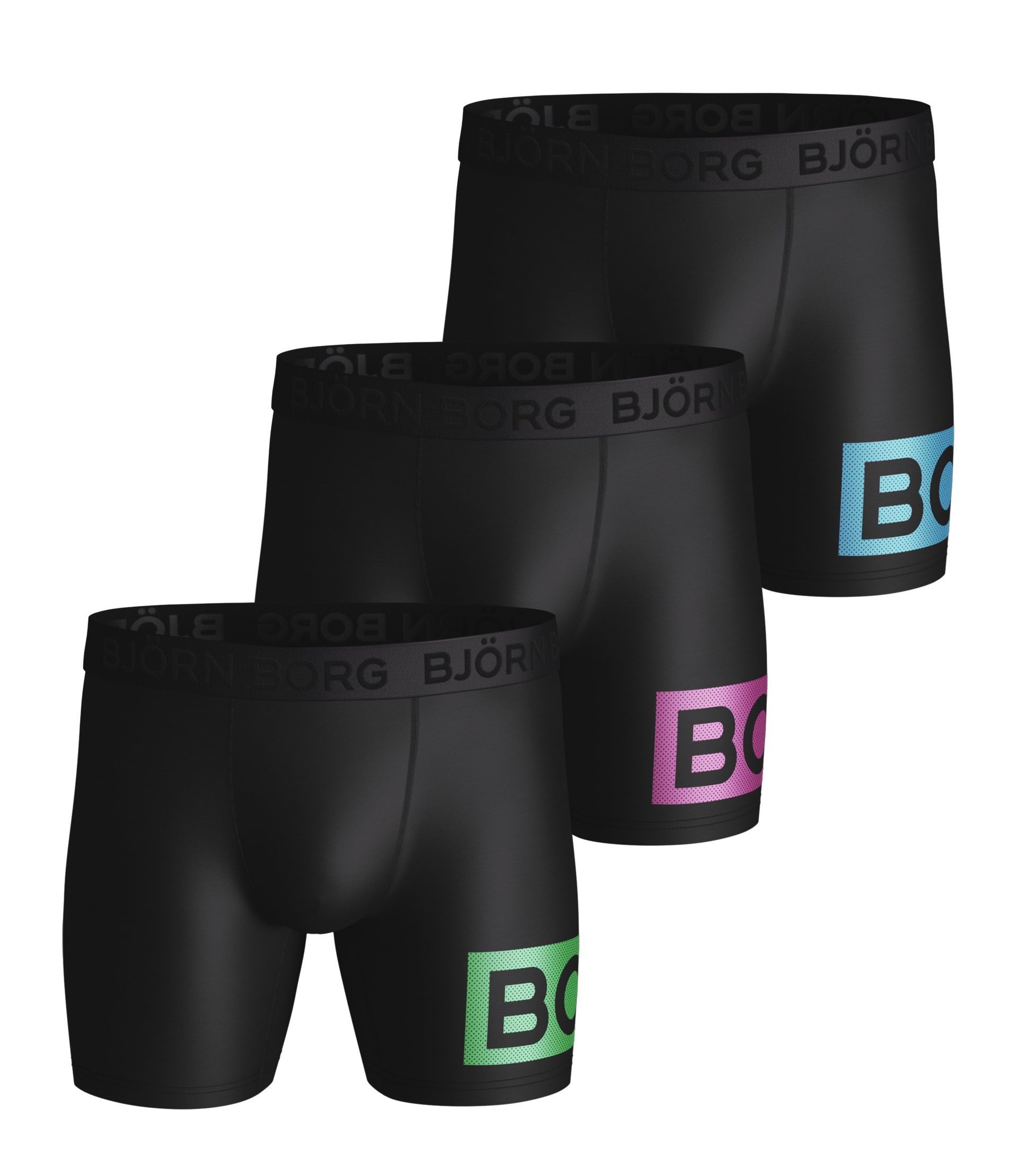 Björn Borg Radiate Per Shorts - black green