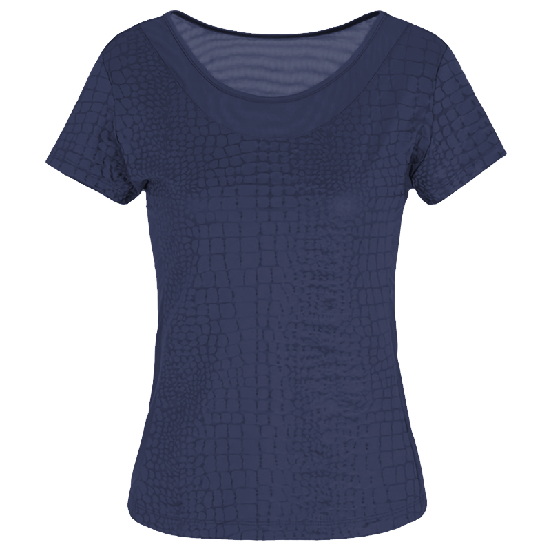 3RTT03-TJLHZ-2515-1 EA7 Woman Jersey T-shirt - fancy navy blue