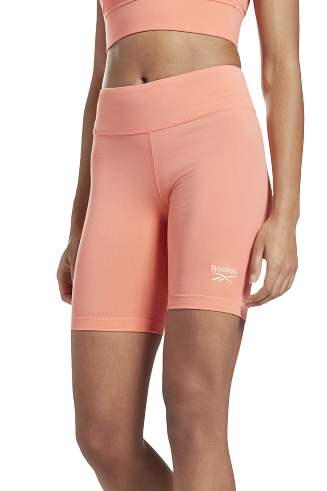 Reebok Womens RI SL Fitted Logo Shorts - twisted coral