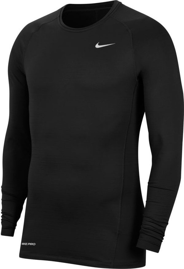 Nike Pro Warm Long Sleeve Top - black/white