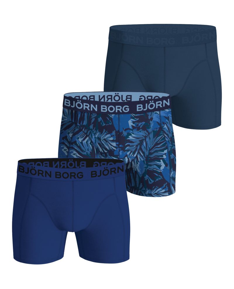 Björn Borg Cotton Stretch 3P - blue/print
