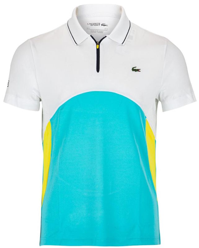 Lacoste Men's Lacoste SPORT Ultra-Dry Piqué Zip Tennis Polo Shirt