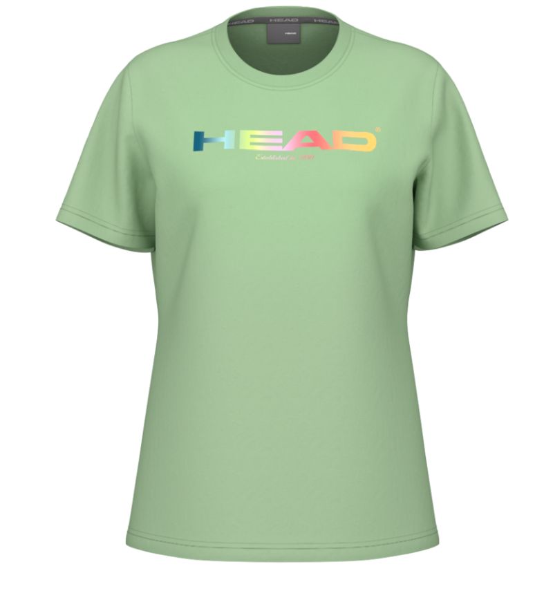 HeadRainbowTshirtWomanGreen