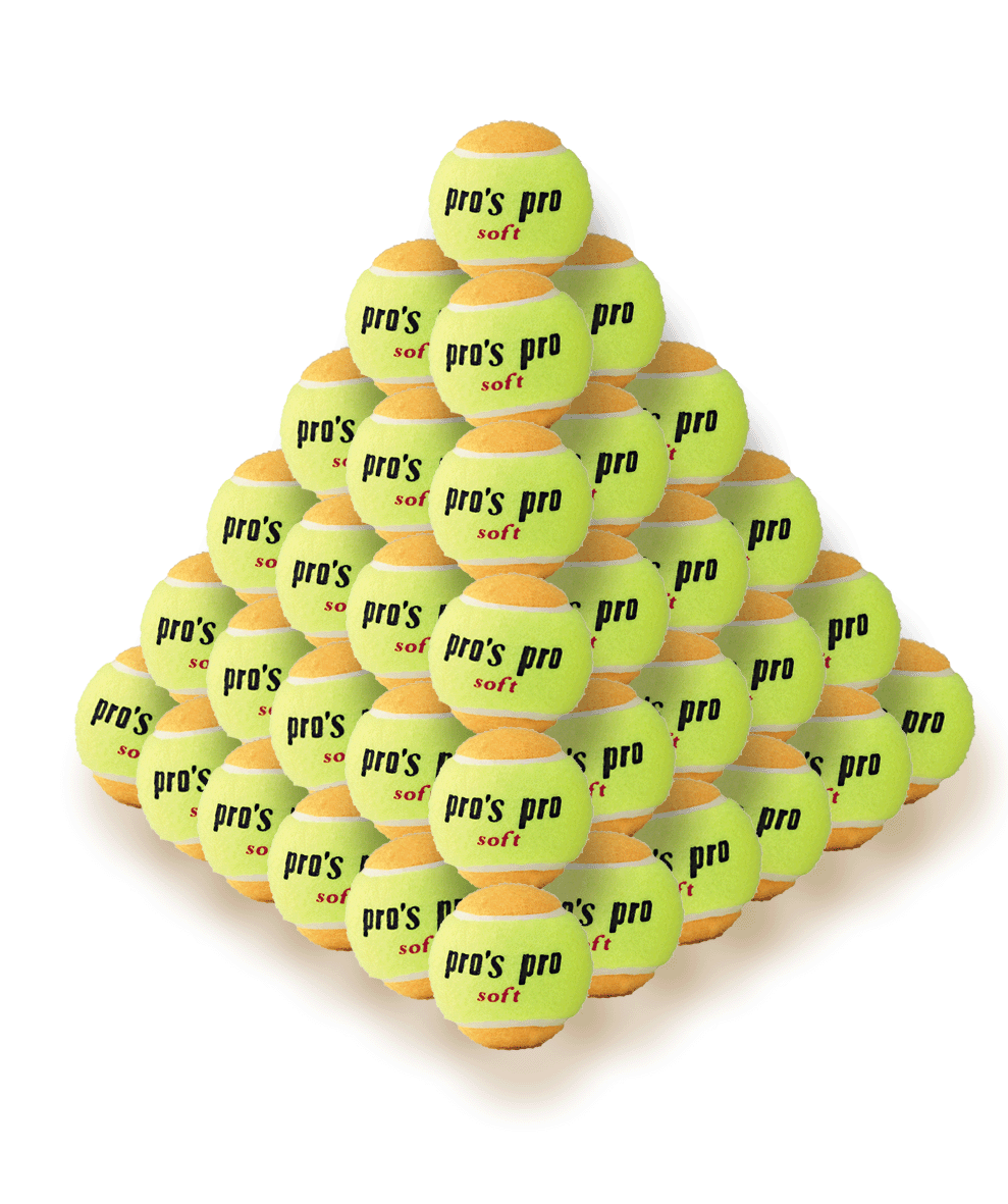 Pro's Pro Soft Tennis Ball yellow/orange 60B
