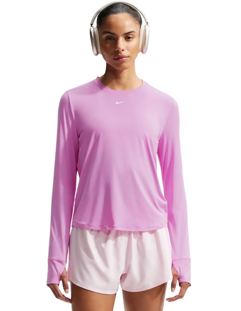 Nike One Classic Dri-Fit Long-Sleeve - light magenta/white Nike One Classic Dri-Fit Long-Sleeve - light magenta/white