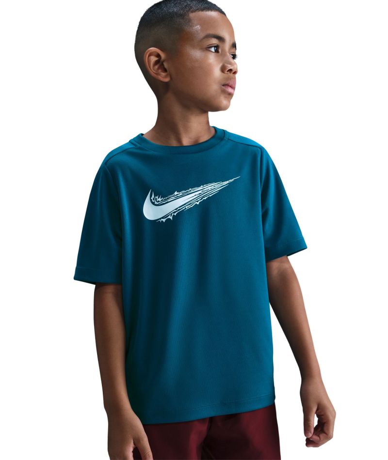 Nike Boys Multi Dri-FIT Short-Sleeve - green abyss/white
