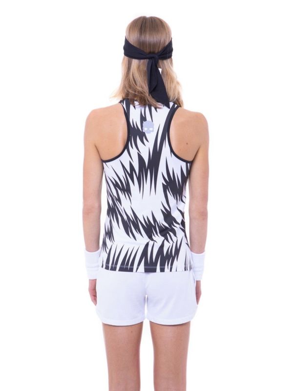Hydrogen Scratch Tank Top - white
