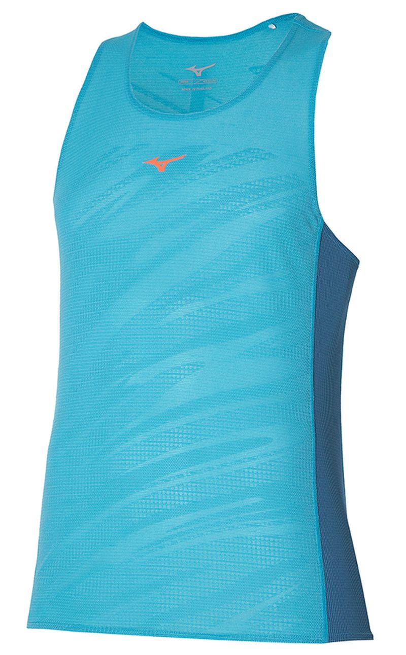 Mizuno Aero Tank - maui blue