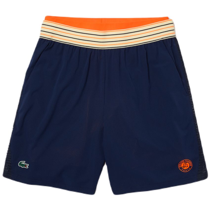 Sport Lacoste Roland Garros Edition Pique Shorts - navy blue Sport Lacoste Roland Garros Edition Pique Shorts - navy blue