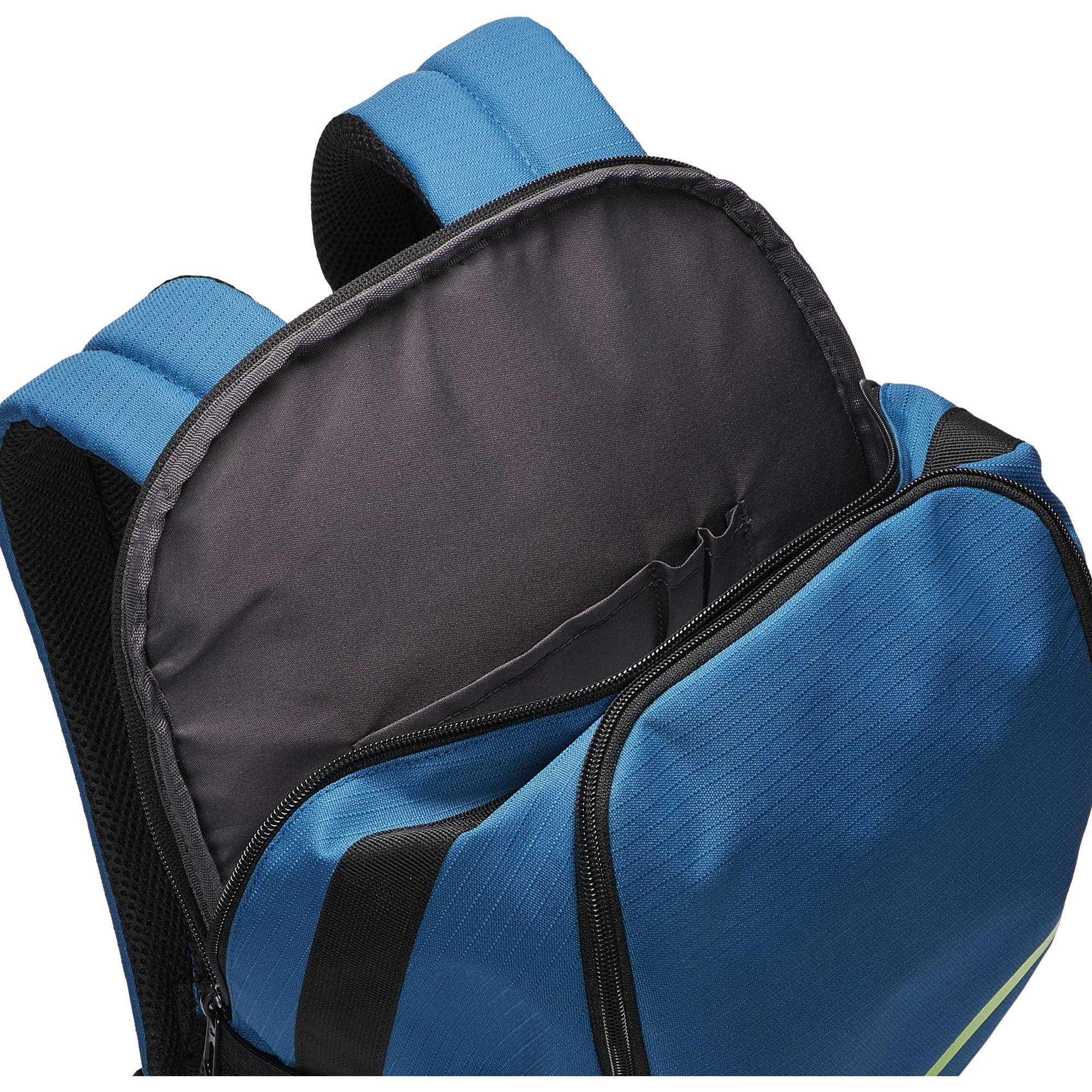 Nike Brasilia Backpack Y - industrial blue/black/ghost green