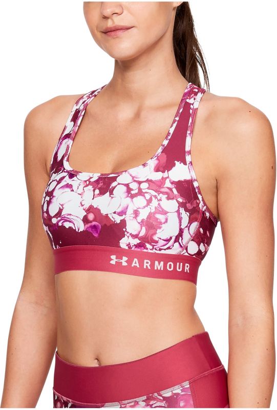 Under Armour Mid Crossback Print - impulse pink/impulse pink