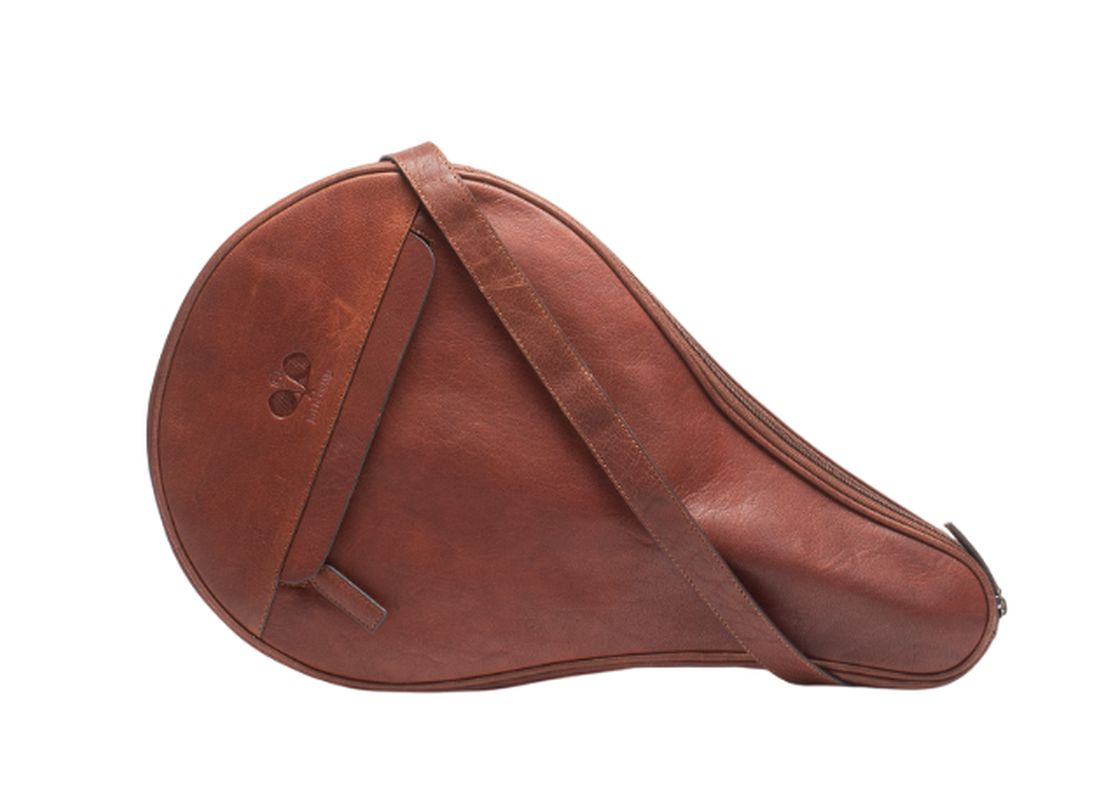 Hildebrand Leather Padel Case - cognac