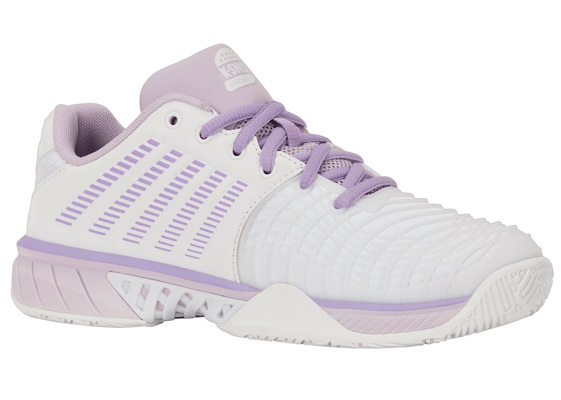 Damskie buty do padla K-Swiss Express Light 3 Padel - white/orchid hush/purple rose