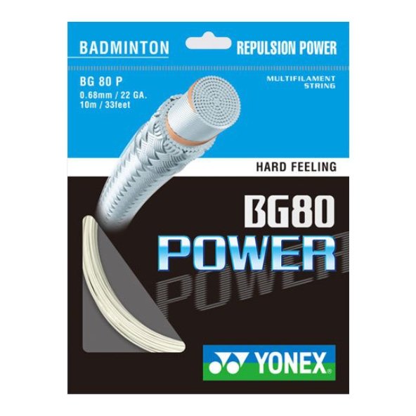 Yonex BG 80 Power (10 m) - white