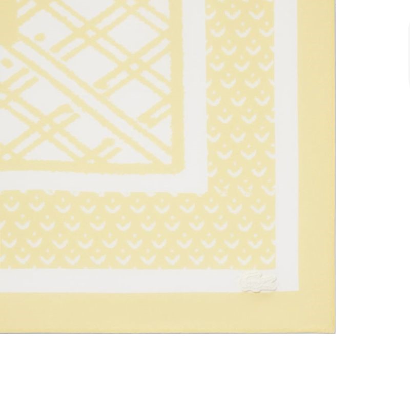 Lacoste Print Scarf - yellow/flour