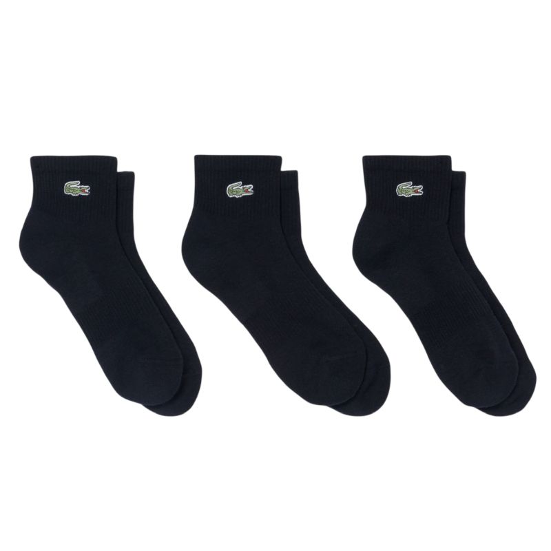 Skarpety Lacoste Ankle Sport 3P - black