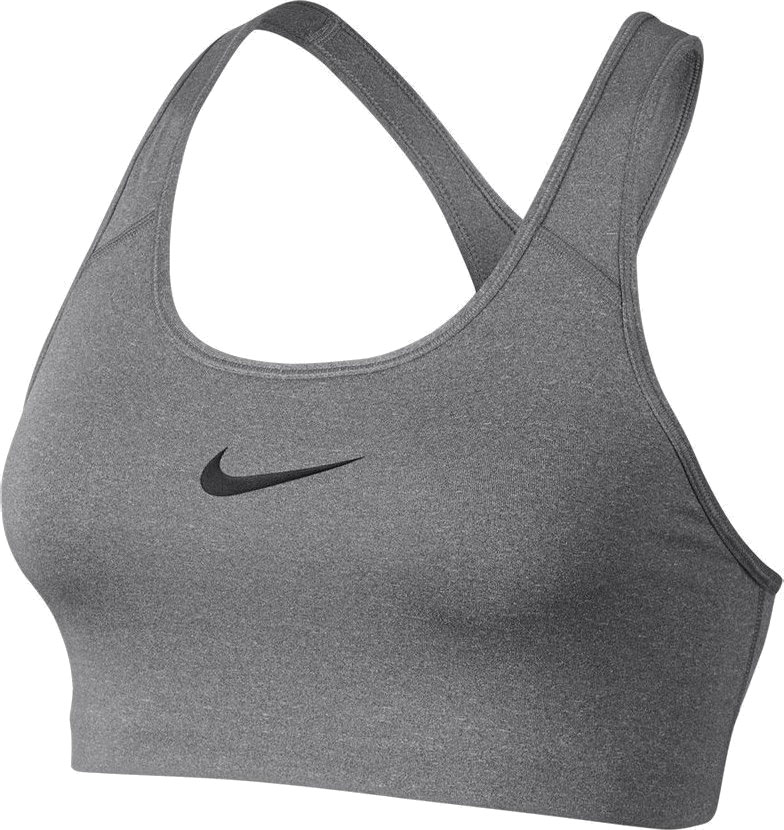 Nike Pro Classic Swoosh Bra - carbon heather/anthracite/black