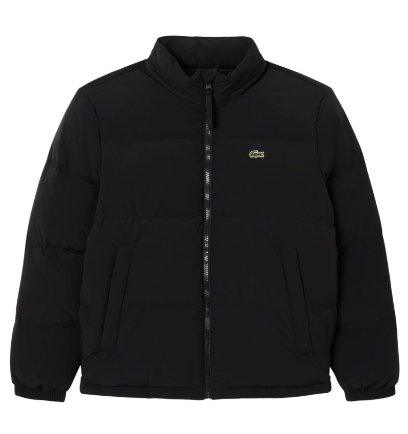 Męska kurtka Lacoste Water-Repellent Hooded Down - black