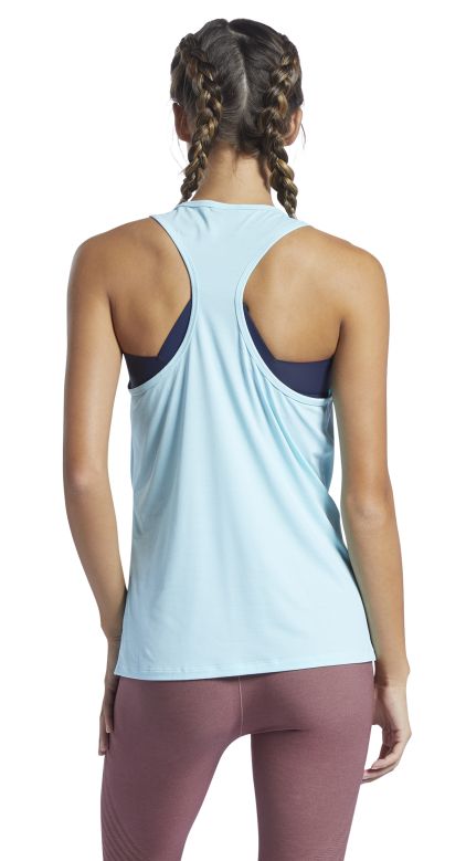 Reebok Les Mills Activchill Vent Tank Top W - digital glow