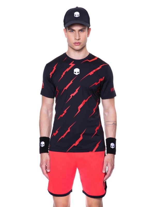 hydrogen-thunder-tech-tee-man-black-red-3 Hydrogen Thunder Tech Tee Man - black/red