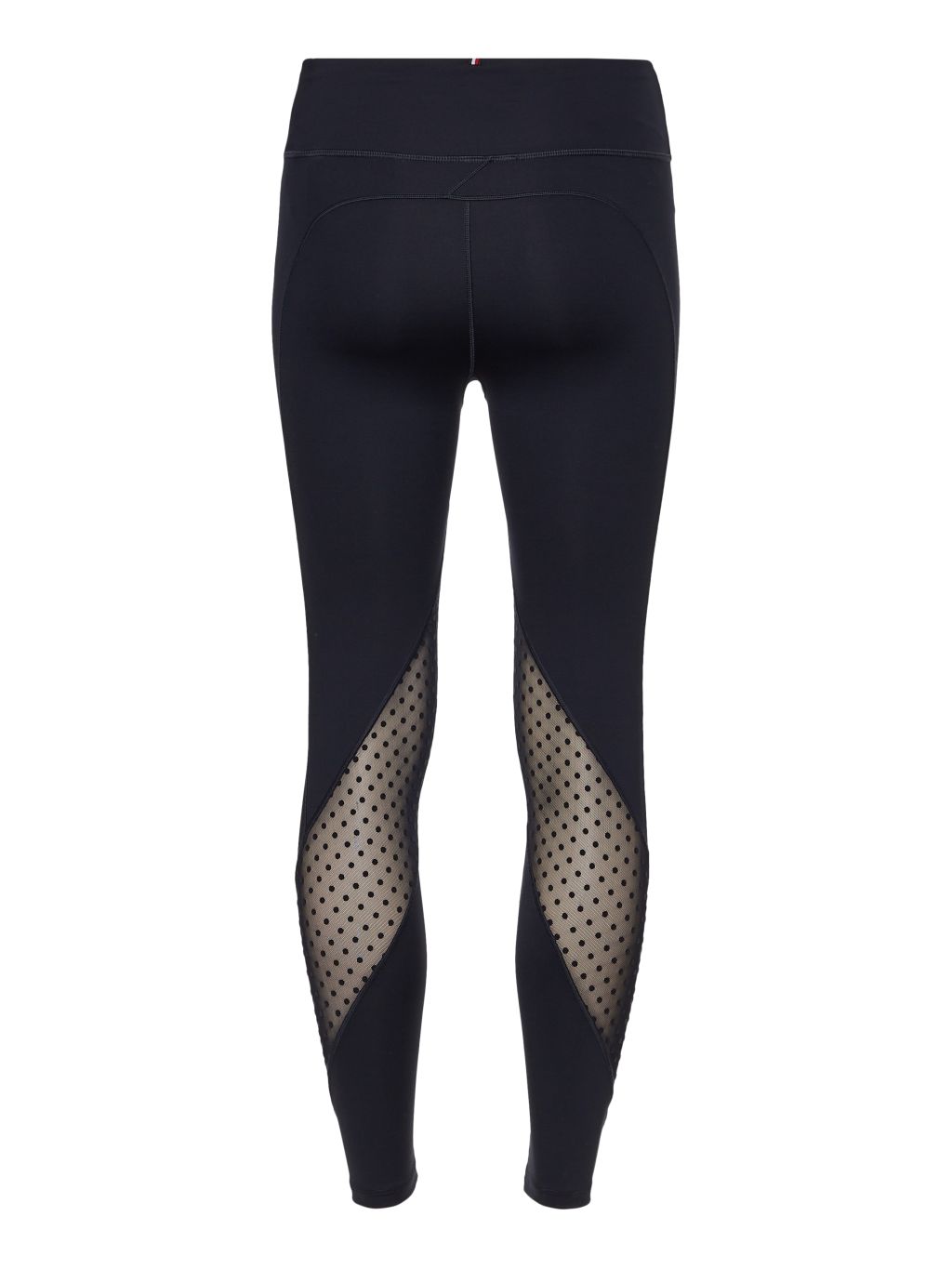 Tommy Hilfiger HW Flock Mesh Mix Legging - desert sky