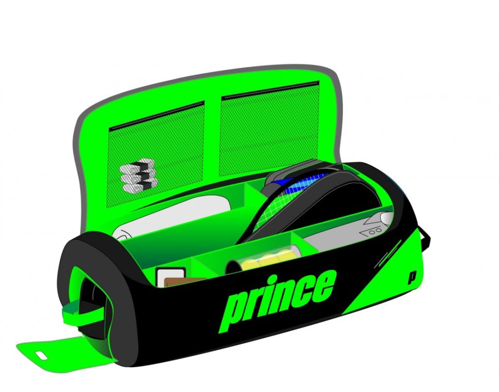 Prince Premium Tournament Bag L - black/green