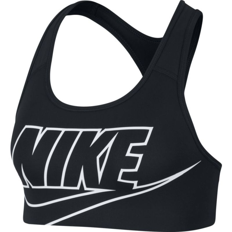 Nike Swoosh Futura Bra W - black/white Nike Swoosh Futura Bra W - black/white