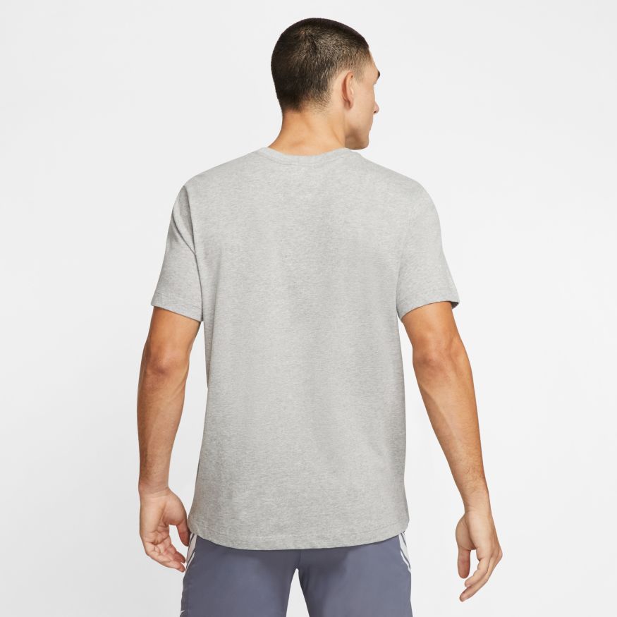 Nike Court Tee DFCT Racquet GFX - dark grey heather