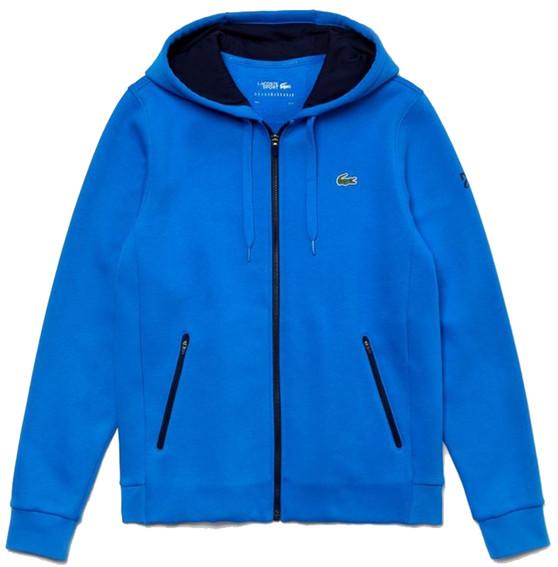Lacoste Men's SPORT Novak Djokovic Croc Logo Sweatshirt - blue/navy blue