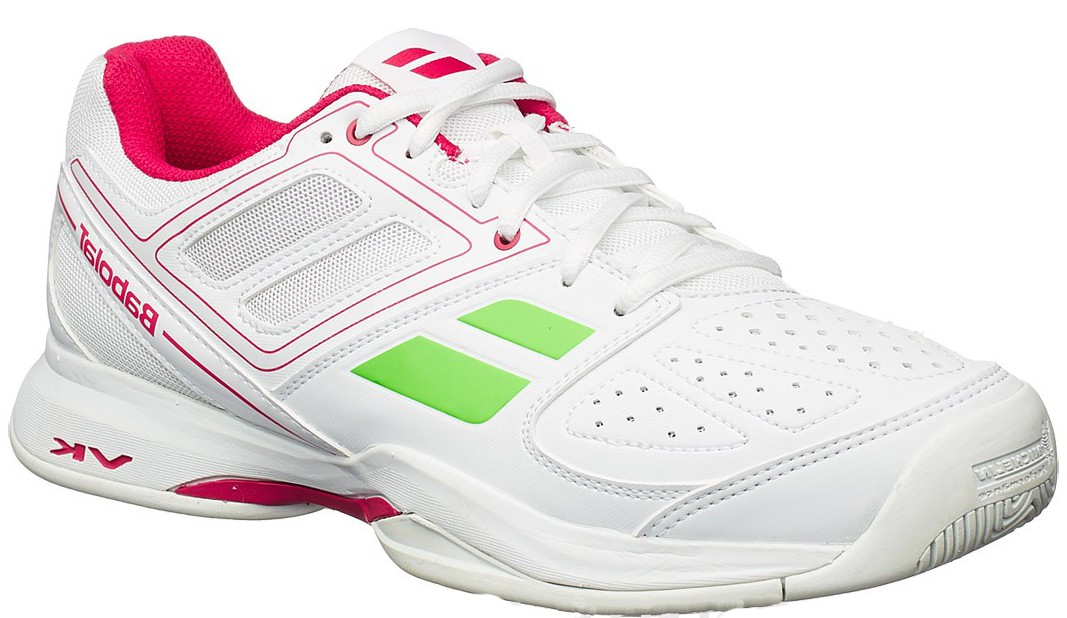 babolat-pulsion-bpm-all-court-w-white-pink Babolat Pulsion BPM All Court W - white/pink