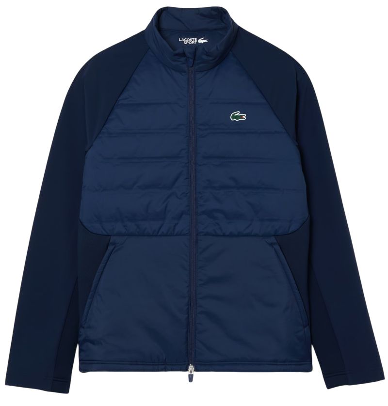 Lacoste High-Neck Quilted Sport - navy blue