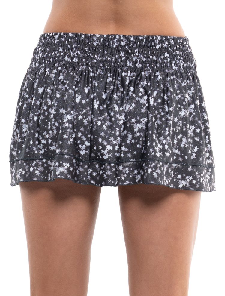 Lucky in Love Novelty Print Full of Love Smocked Skirt Women - multi