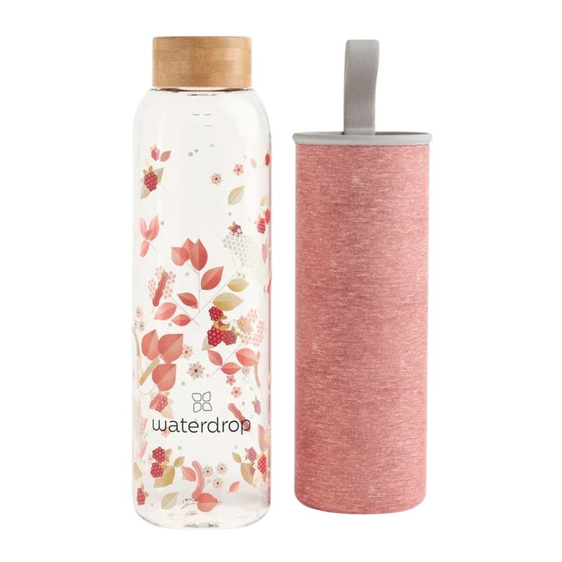 Waterdrop Glass Bottle (600ml) - flair