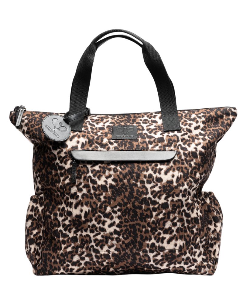 Hildebrand Tennis Canvas Tote Bag - leopard Hildebrand Tennis Canvas Tote Bag - leopard