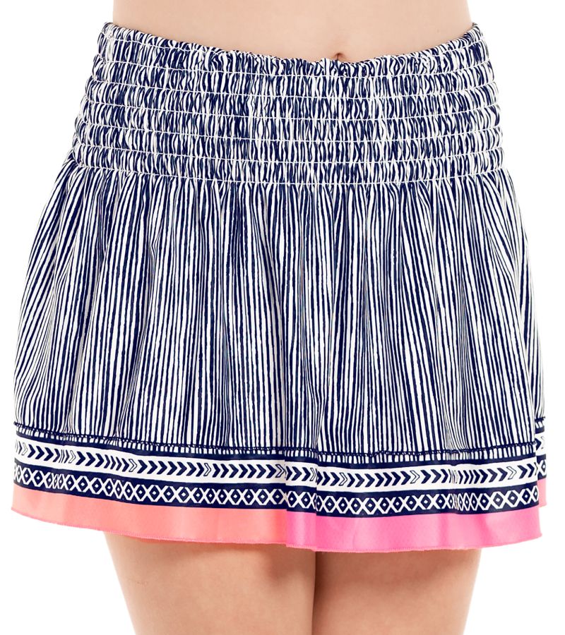 Lucky in Love フリル付きスカート  青と白のストライプ High Waist Atlas Skirt – Lucky in Love
