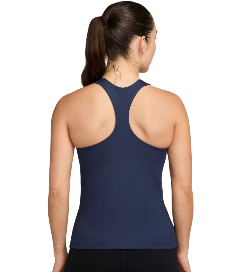 Nike Dri-Fit Swoosh Bra - midnight navy/white