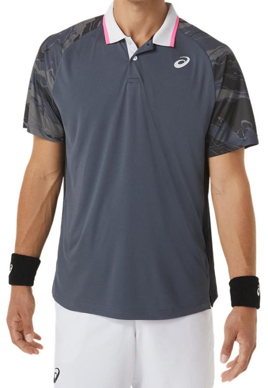 Asics Court Graphic Polo-Shirt - carrier grey