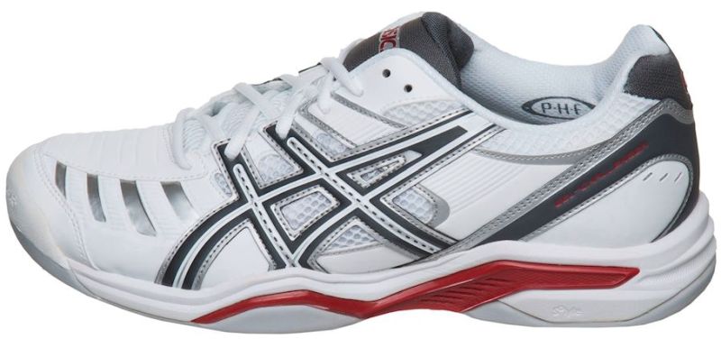 Asics Gel-Challenger 9 Indoor - white/charcoal/red