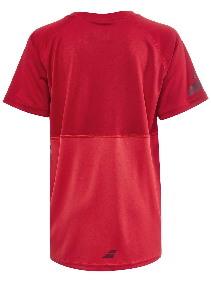 babolat-play-crew-neck-tee-boy-tomato-red-2 Babolat Play Crew Neck Tee Boy - tomato red