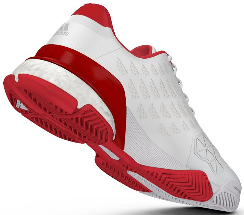  Adidas Barricade 2016 Boost - ftwr white/ray red