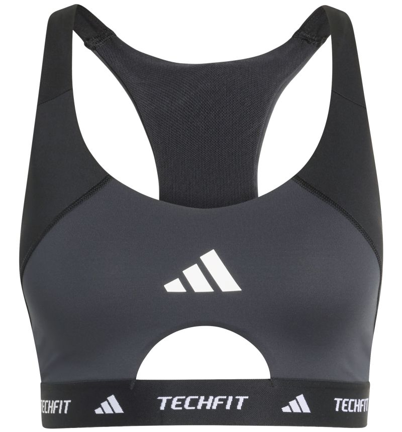 Adidas Techfit Workout Color Block Medium Support - black/carbon