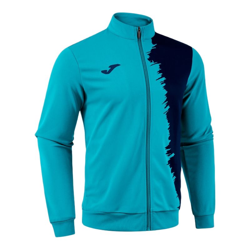 Joma Picasho Full Zip - fluor turquoise/dark navy