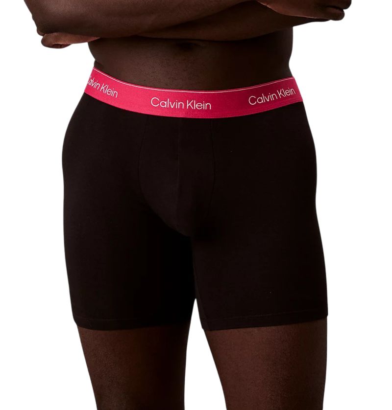 Calvin Klein Briefs Cotton Stretch 3P - black/white/pink