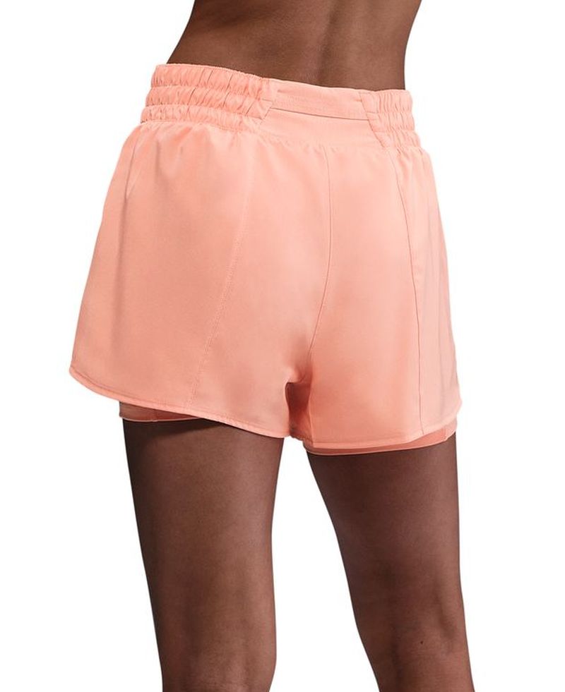 Nike One Dri-Fit 2-in-1 High-Waisted 3in Training - apricot agate/reflective silver 