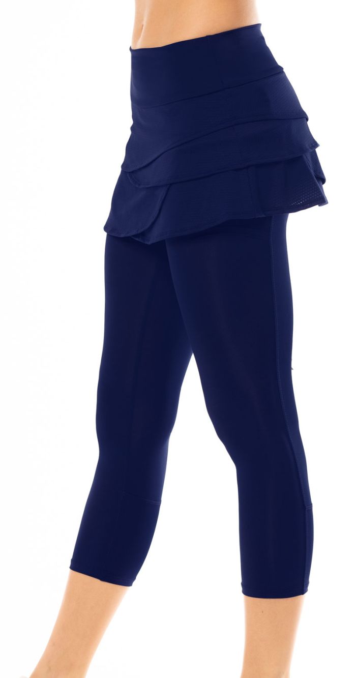 Lucky in Love Core Scallop Capri Women - midnight