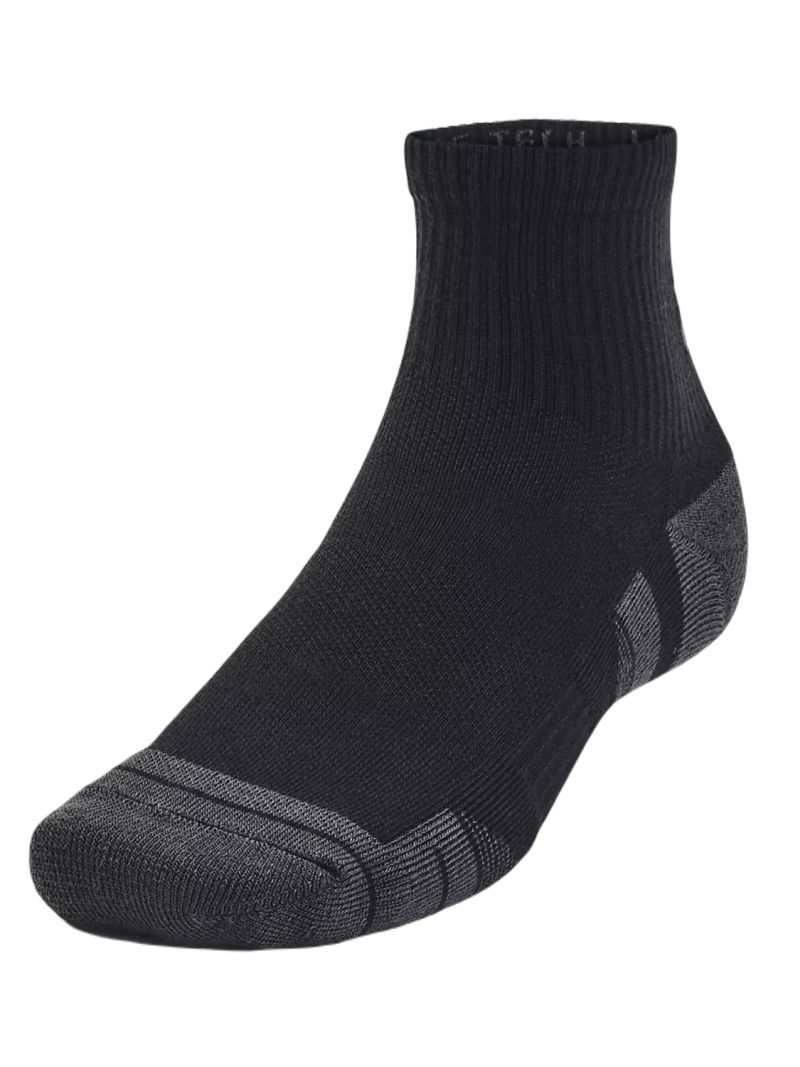 Under Armour Performance Tech Quarter Socks 3-Pack - black/jet gray