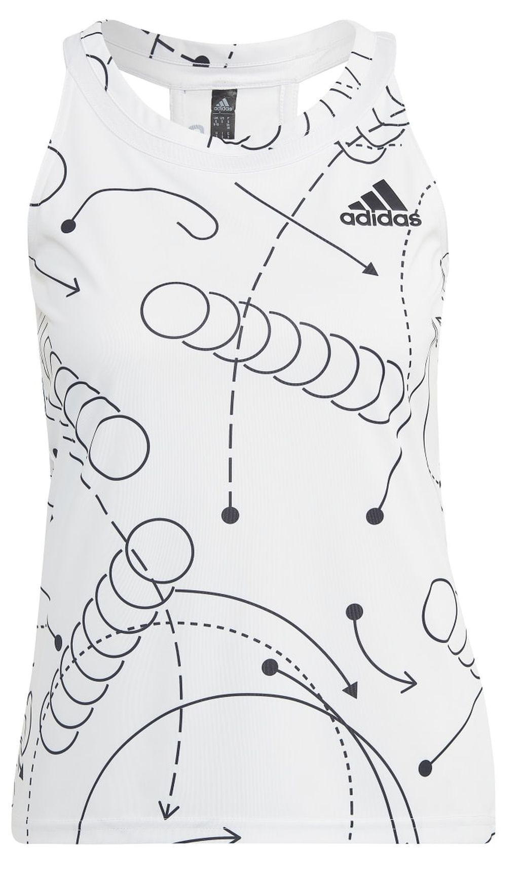 Adidas Club Graphic Tank - white Adidas Club Graphic Tank - white