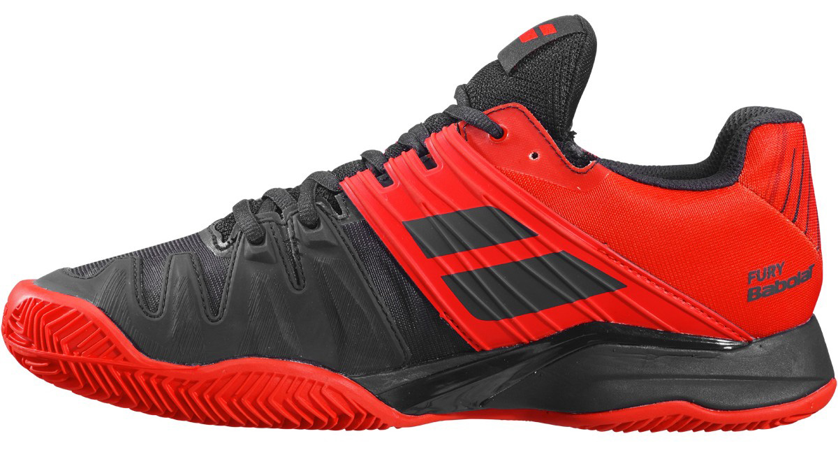 Babolat Propulse Fury Clay Men - black/tomato red